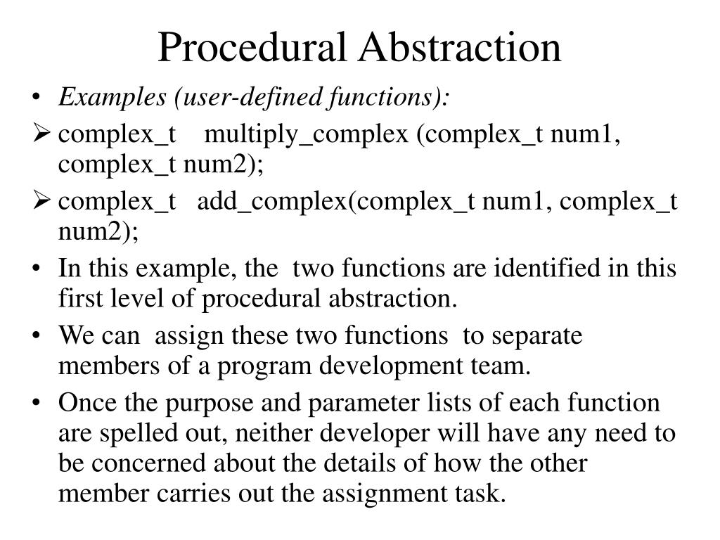 PPT Using Abstraction to Manage Complexity PowerPoint Presentation