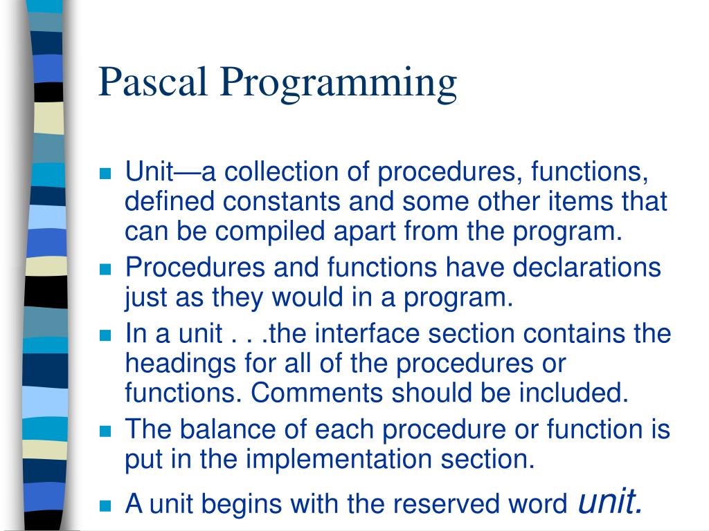 PPT Pascal Programming PowerPoint Presentation, free download ID3854762