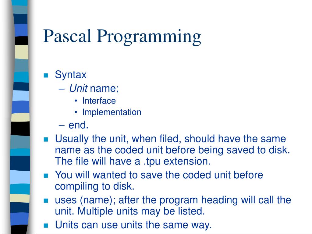 PPT Pascal Programming PowerPoint Presentation, free download ID3854762
