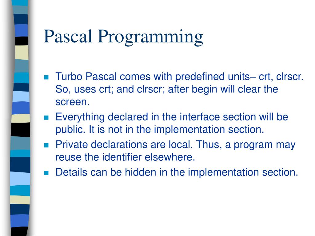 PPT Pascal Programming PowerPoint Presentation, free download ID3854762