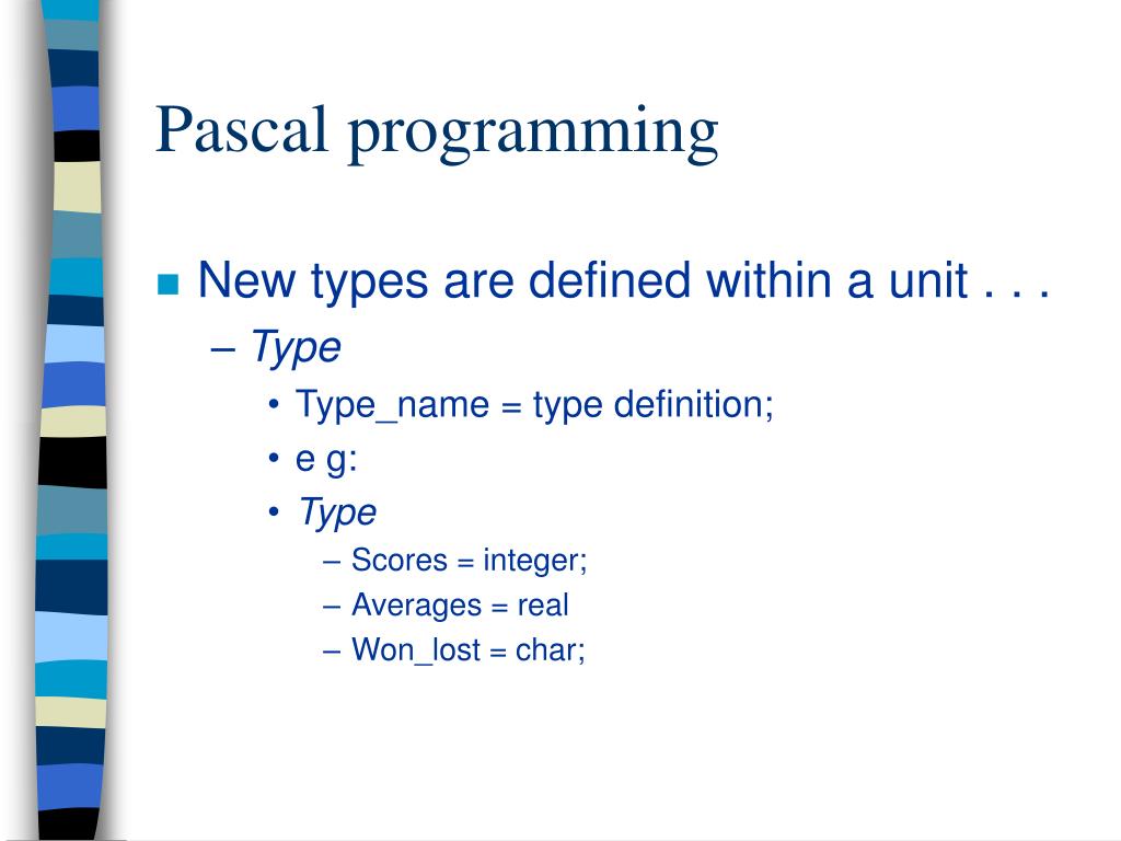 PPT Pascal Programming PowerPoint Presentation, free download ID3854762