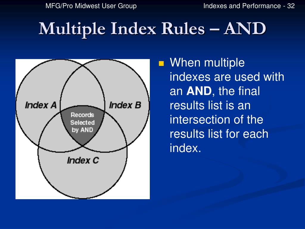PPT Indexes and Performance PowerPoint Presentation, free download