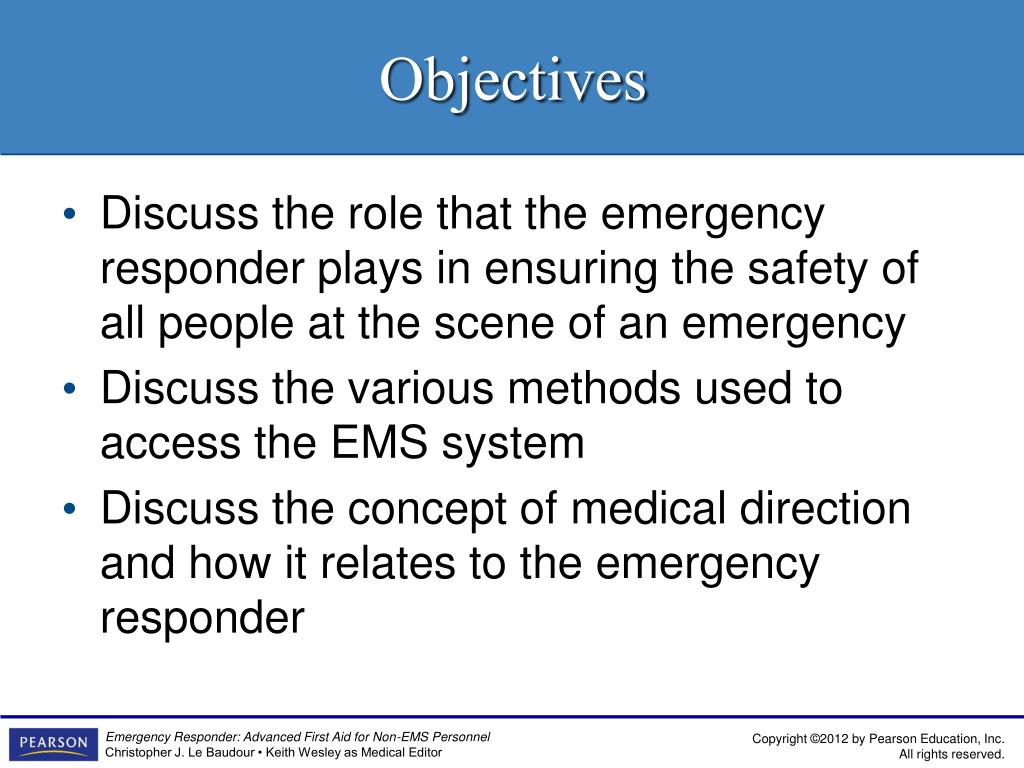 PPT Introduction to EMS Systems and the Role of the Emergency
