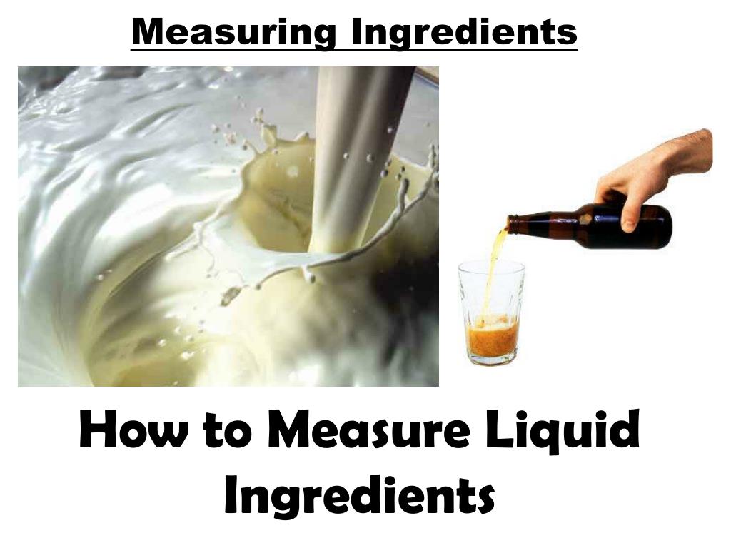 PPT Measuring Ingredients PowerPoint Presentation, free download ID