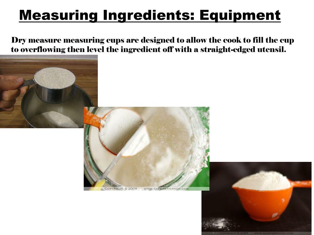 PPT Measuring Ingredients PowerPoint Presentation, free download ID