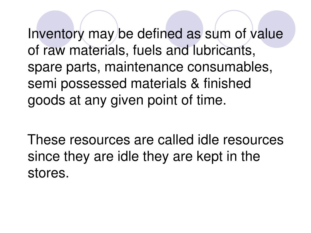 PPT INVENTORY MANAGEMENT PowerPoint Presentation, free download ID