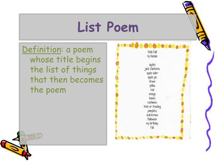 PPT Poetry Forms PowerPoint Presentation ID3863677