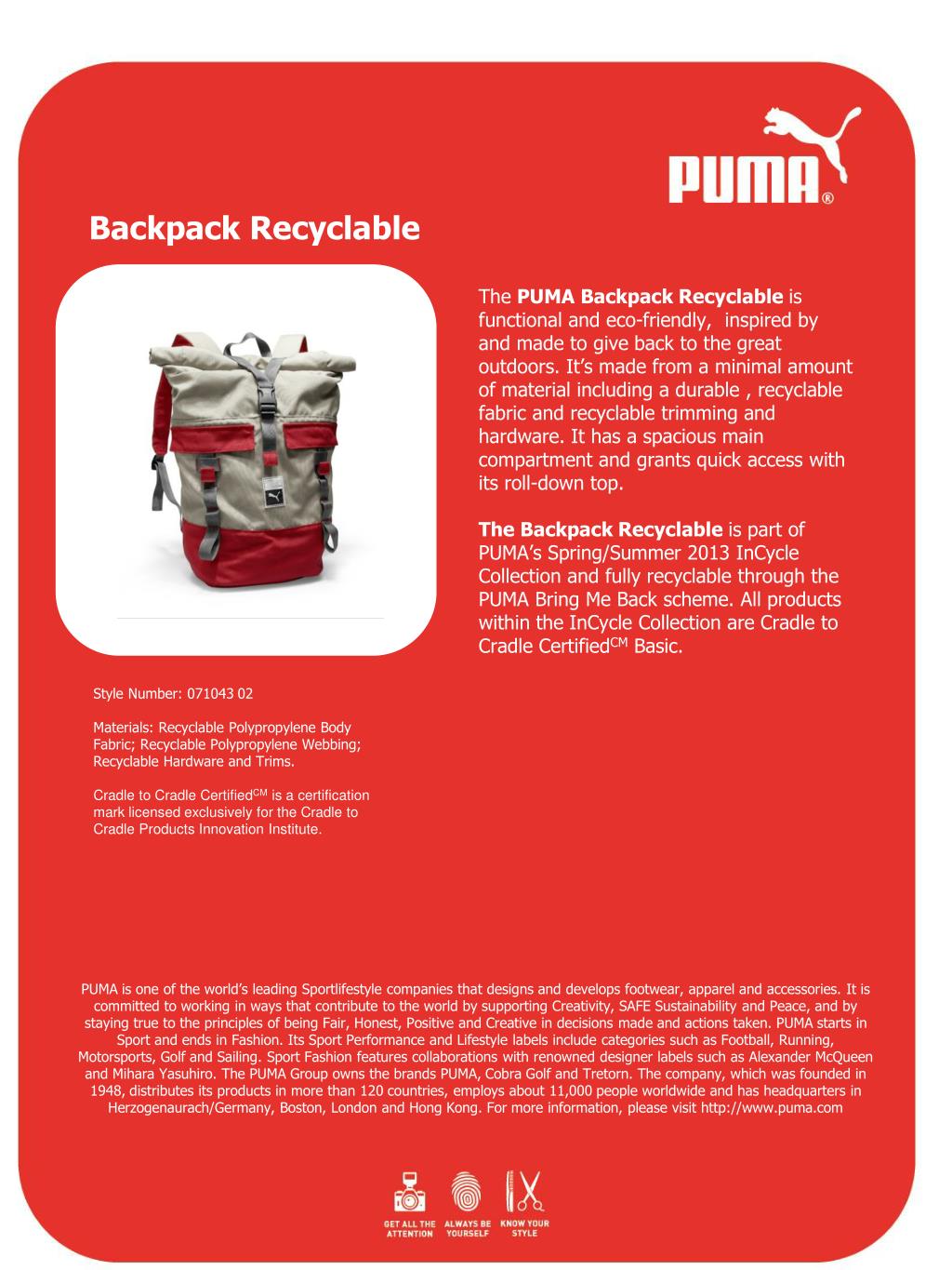 PPT Backpack Recyclable PowerPoint Presentation, free download ID3873576