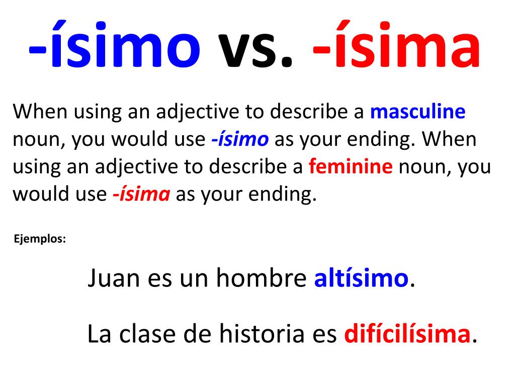PPT Adjetivos que terminan en PowerPoint Presentation, free download