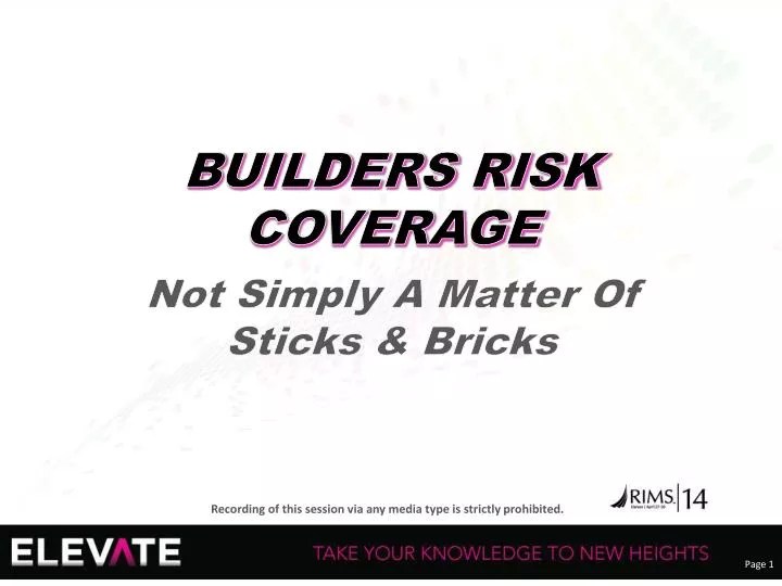 PPT BUILDERS RISK COVERAGE PowerPoint Presentation, free download