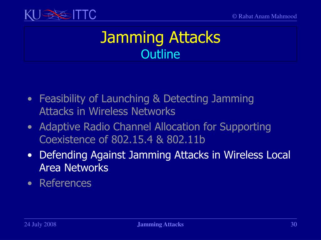 PPT Resilience To Jamming Attacks PowerPoint Presentation, free