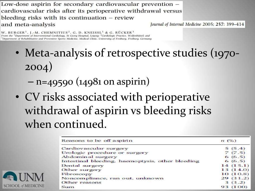 PPT Perioperative Aspirin & POISE2 PowerPoint Presentation, free download ID3884619