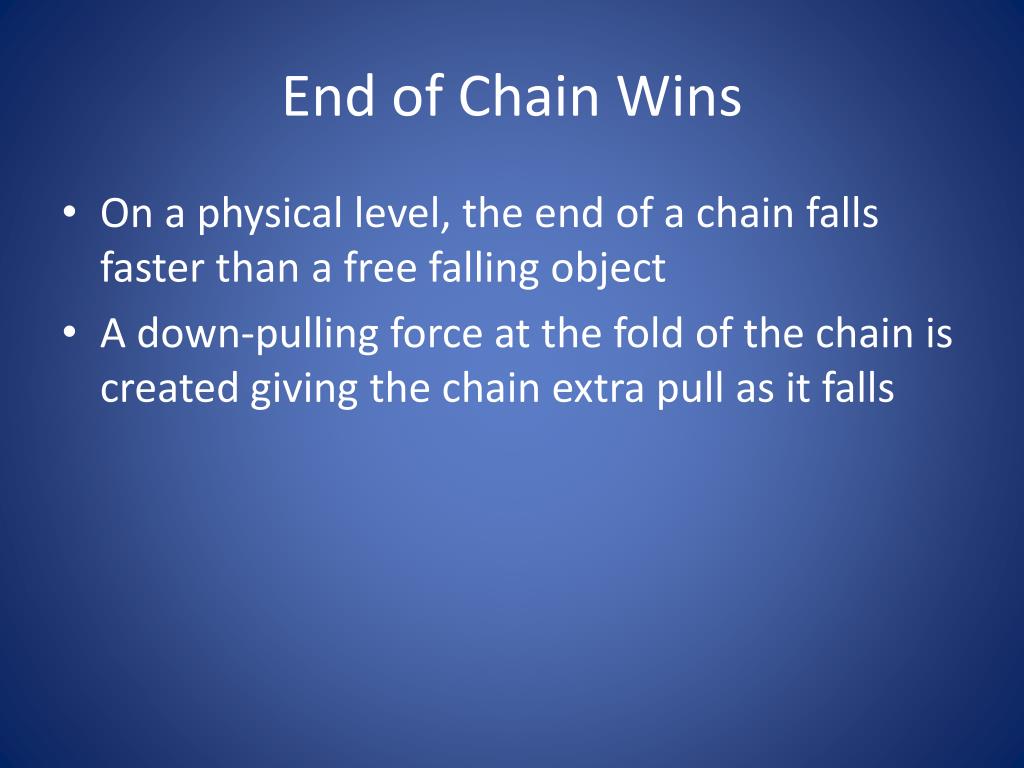 PPT The Falling Chain PowerPoint Presentation, free download ID3889409
