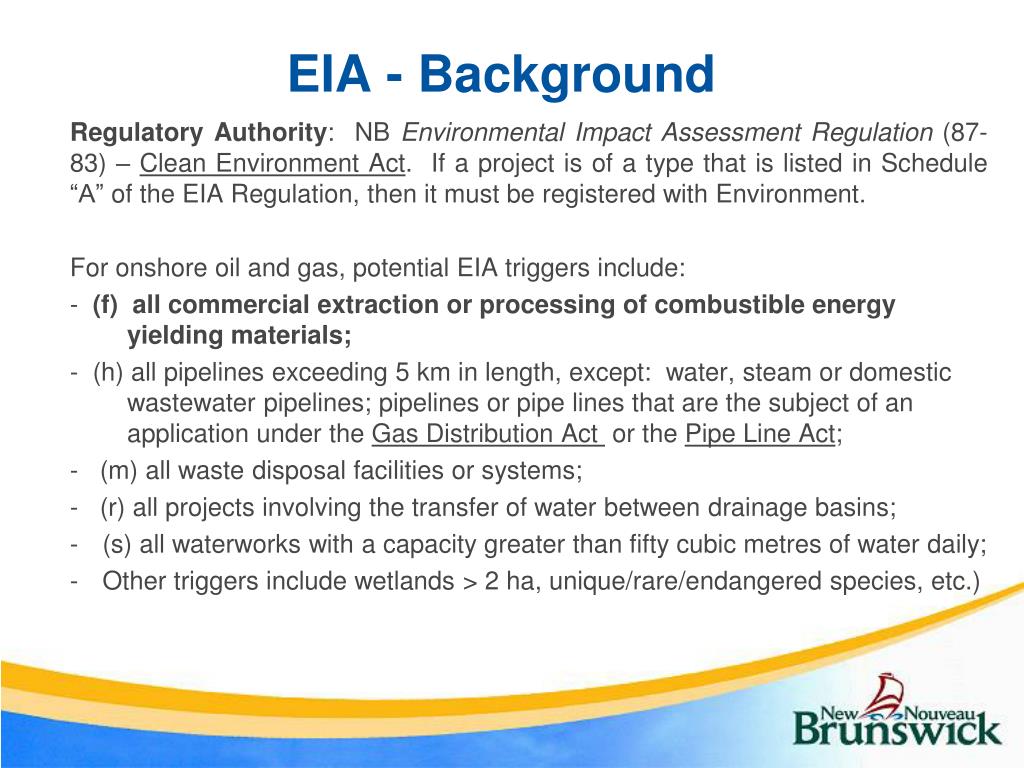 PPT Phased Environmental Impact Assessment (EIA) Process for Oil
