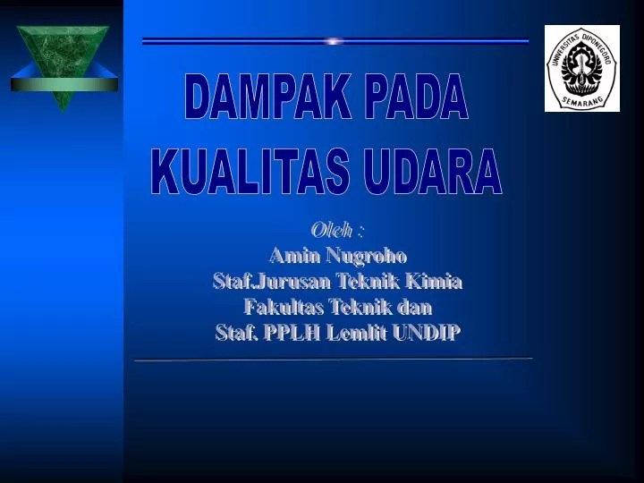PPT DAMPAK PADA KUALITAS UDARA PowerPoint Presentation, free download