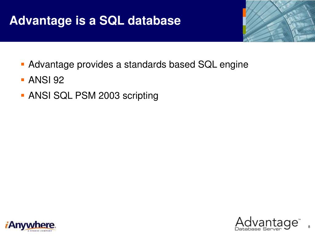 PPT Advantage Database Server PowerPoint Presentation, free download