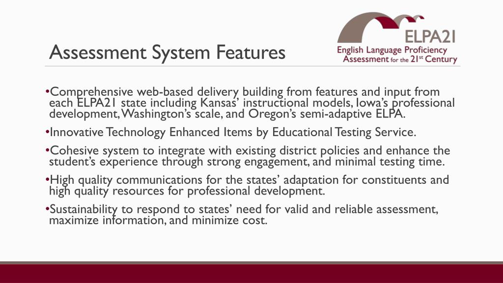 PPT A New Assessment for English Language Learners PowerPoint