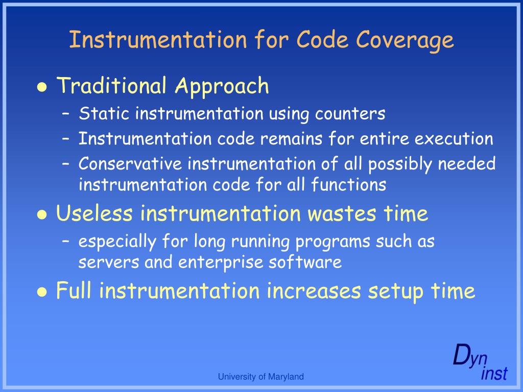 PPT Efficient Instrumentation for Code Coverage Testing PowerPoint Presentation ID3900098