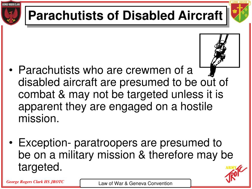PPT Law of War Military Law Hague Convention Geneva Convention Rules