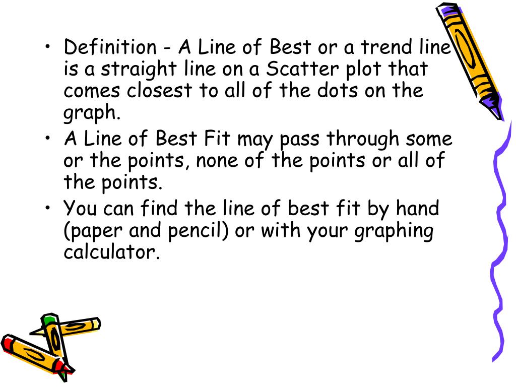 How To Calculate Line Of Best Fit By Hand
