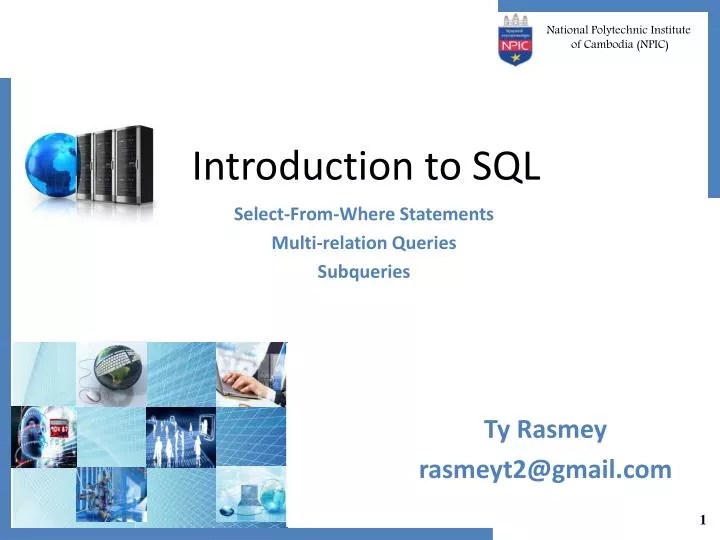 PPT Introduction to SQL PowerPoint Presentation, free download ID