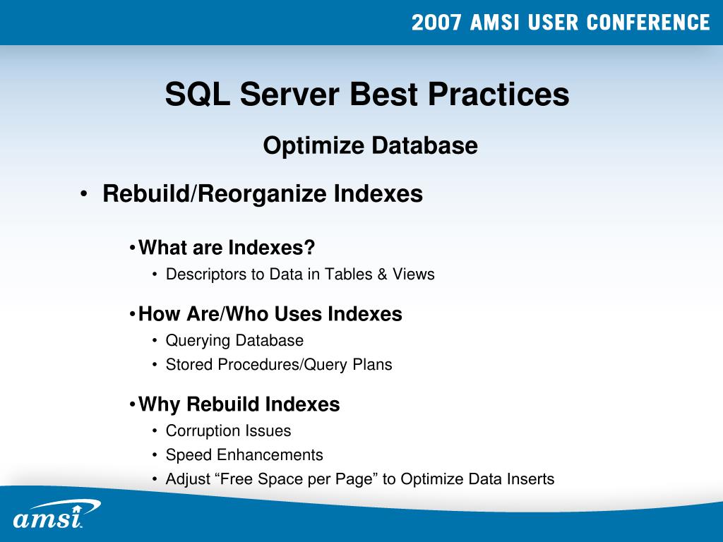 PPT SQL Server Best Practices PowerPoint Presentation, free download