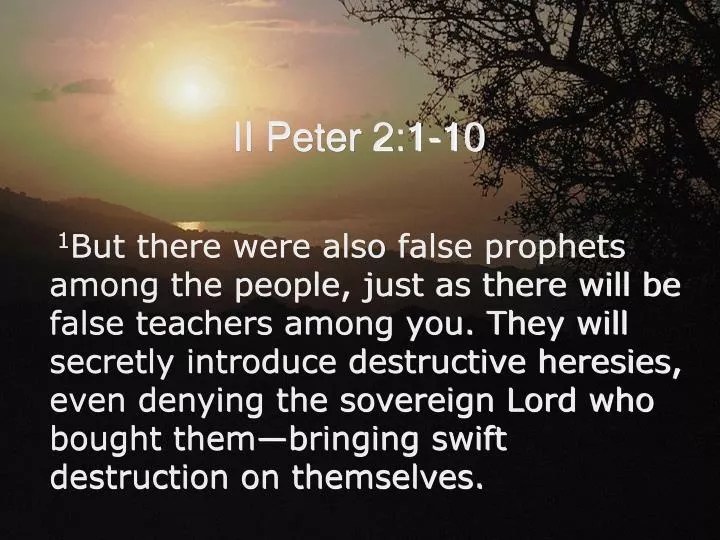 PPT II Peter 2110 PowerPoint Presentation, free download ID3906581