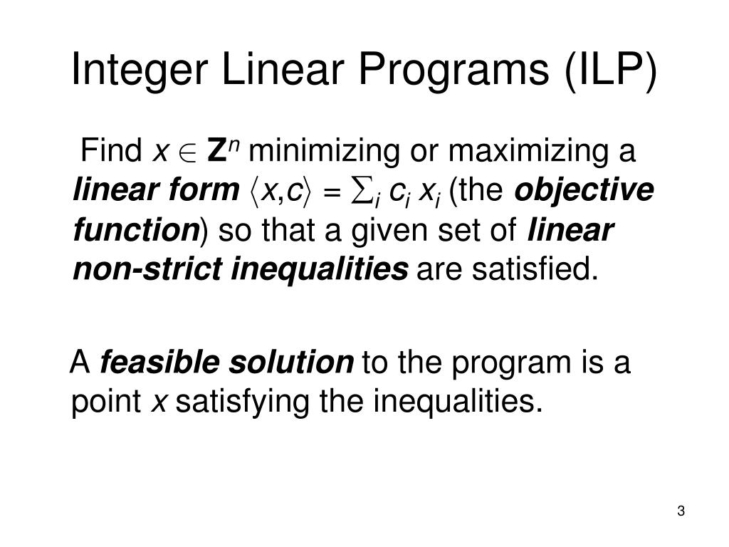 PPT Integrality constraints PowerPoint Presentation, free download