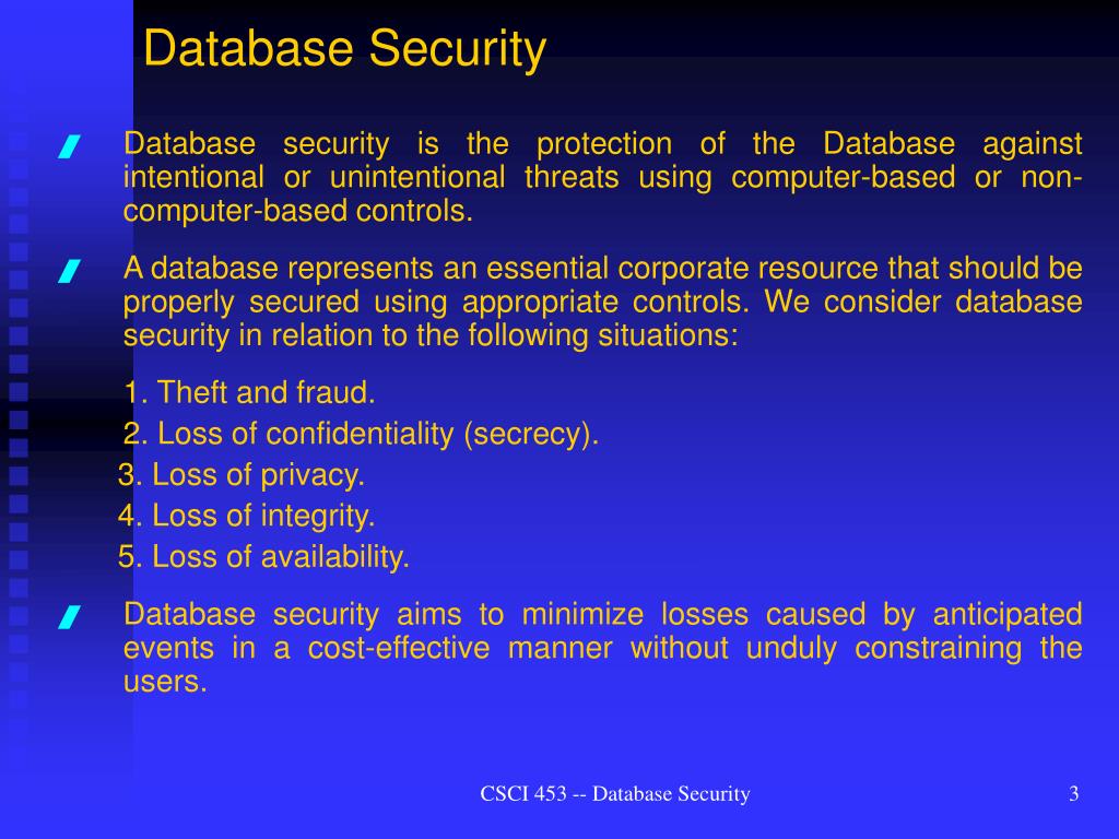 PPT SECURITY OF DATABASE SYSTEMS PowerPoint Presentation, free
