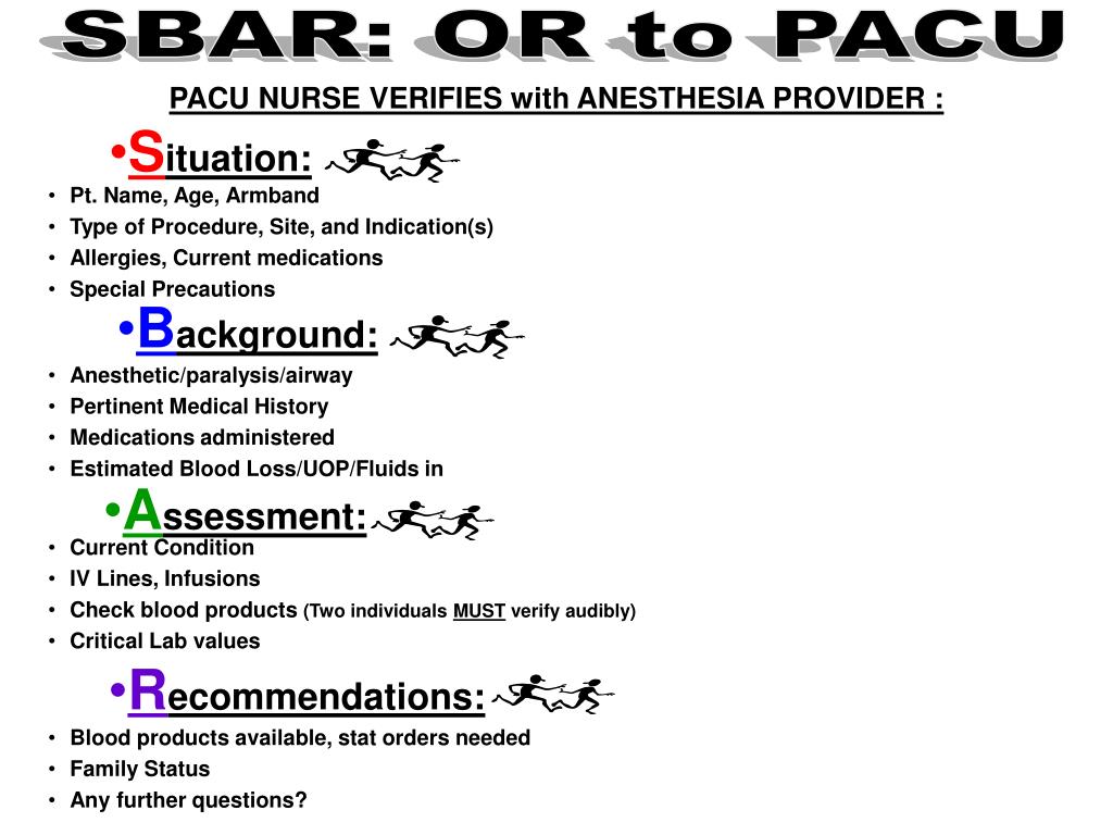 PPT PACU/ICU Handoffs PowerPoint Presentation, free download ID3908962