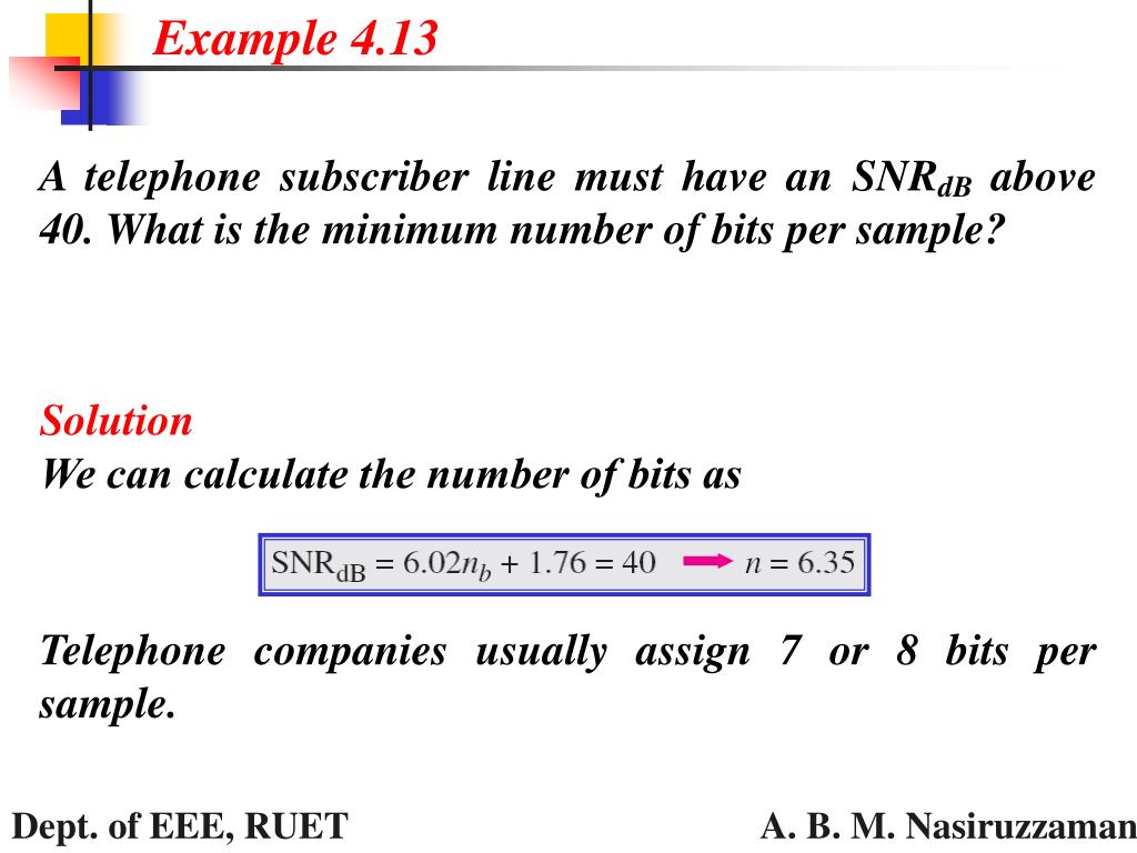 PPT According to the Nyquist theorem, the sampling rate must be