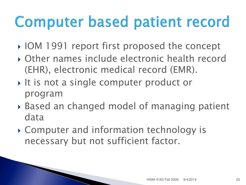 PPT HIS and EHR PowerPoint Presentation, free download ID3911825