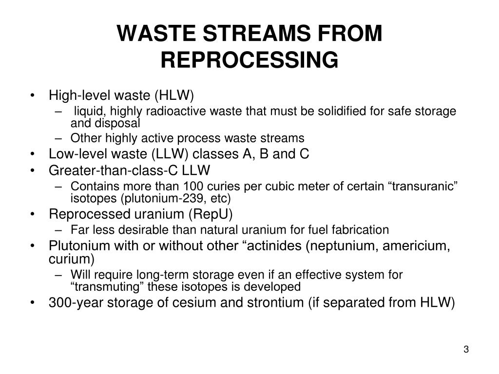 PPT Reprocessing in the U.S. A Waste of Time PowerPoint Presentation