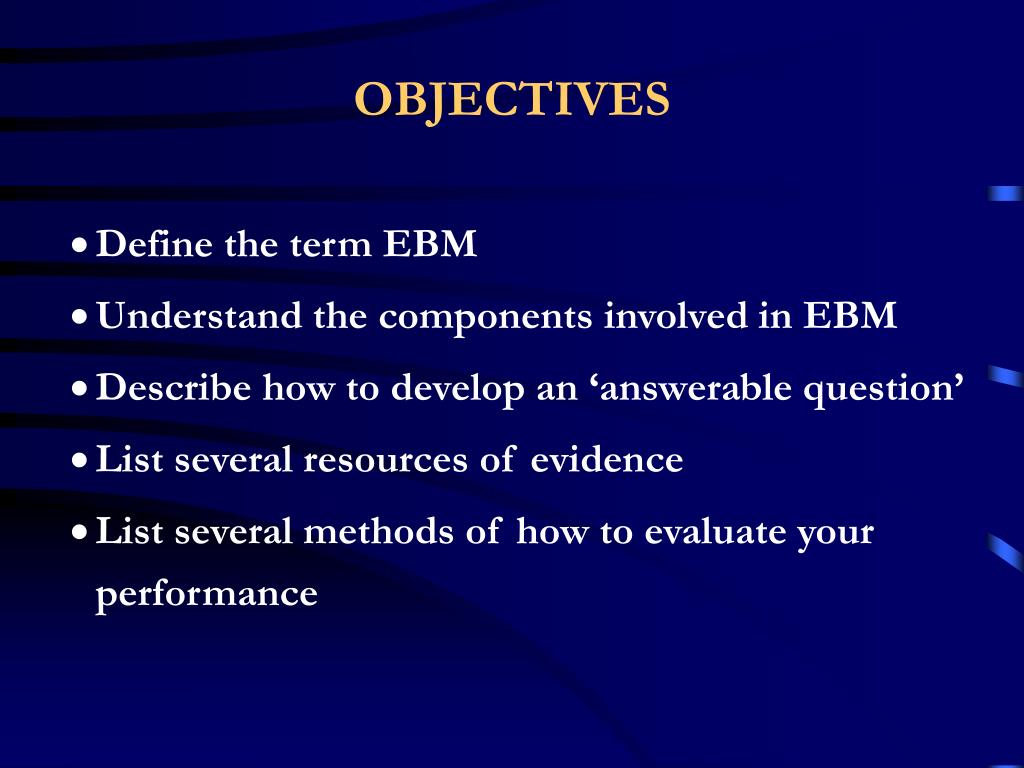 PPT EVIDENCEBASED MEDICINE PowerPoint Presentation, free download