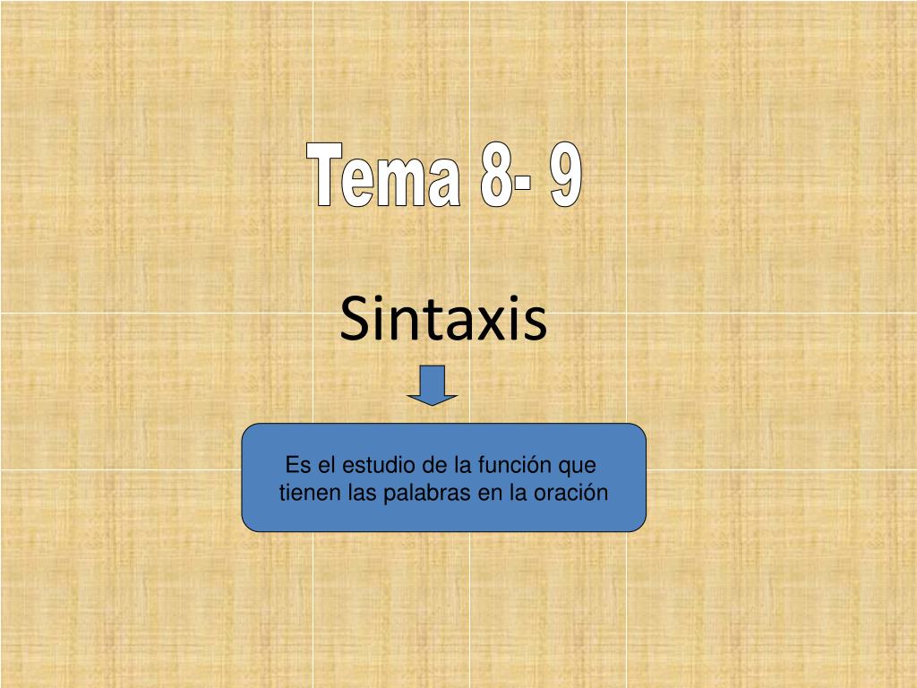 PPT Sintaxis PowerPoint Presentation, free download ID3914333