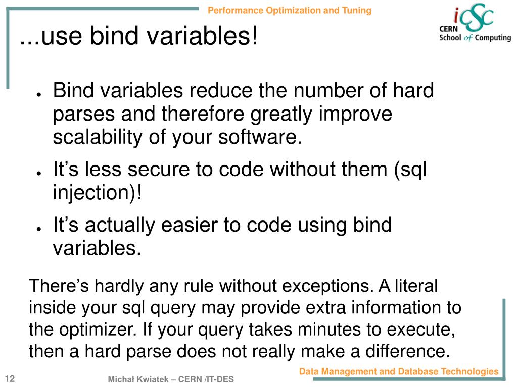 PPT Performance Optimization and Tuning PowerPoint Presentation, free