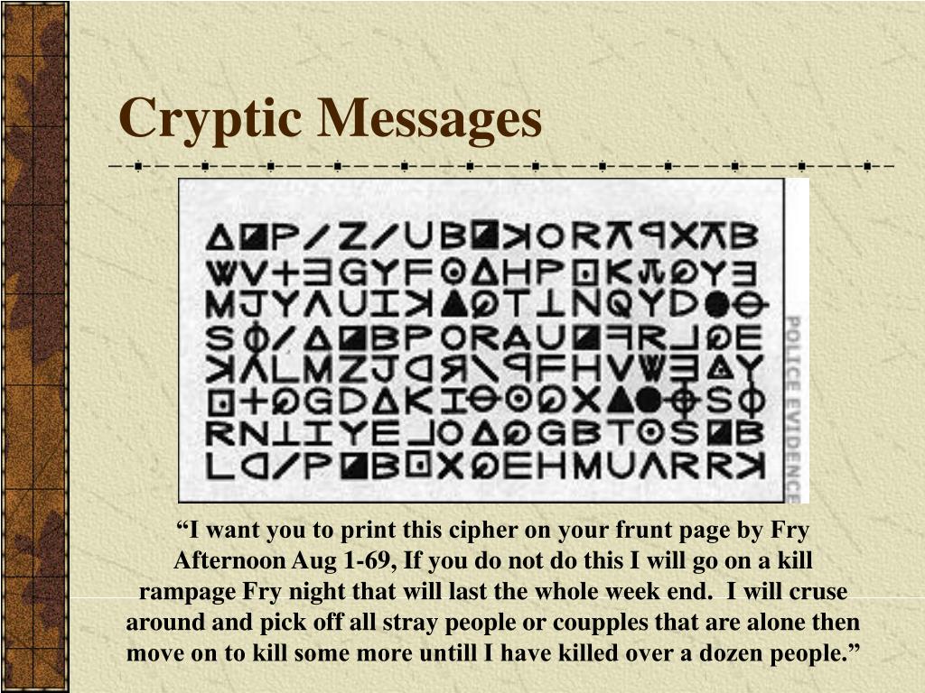 PPT The Zodiac Killer PowerPoint Presentation, free download ID3916809