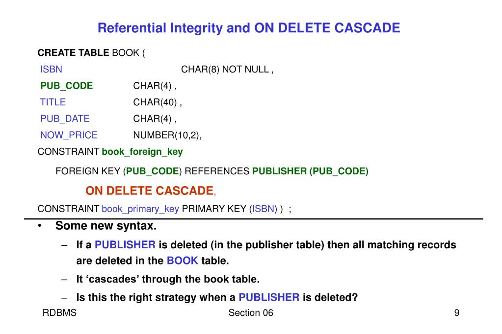 PPT 06 Relational DBMS PowerPoint Presentation, free download ID