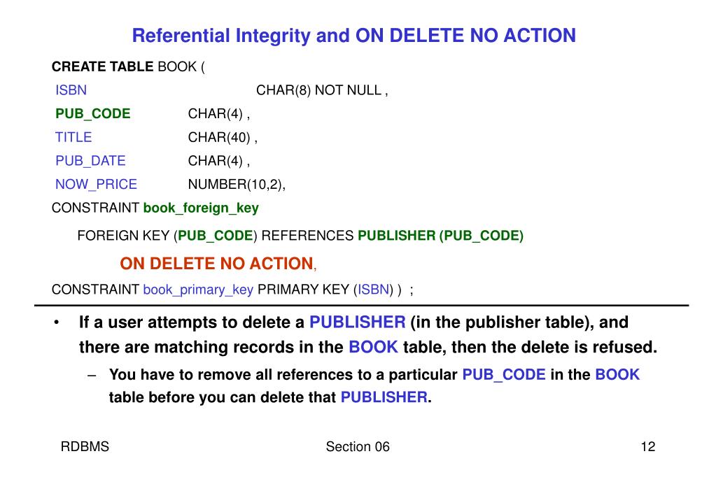 PPT 06 Relational DBMS PowerPoint Presentation, free download ID