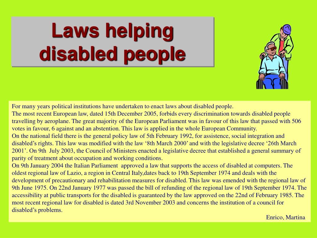 PPT DISABLED PEOPLE PowerPoint Presentation, free download ID3918083