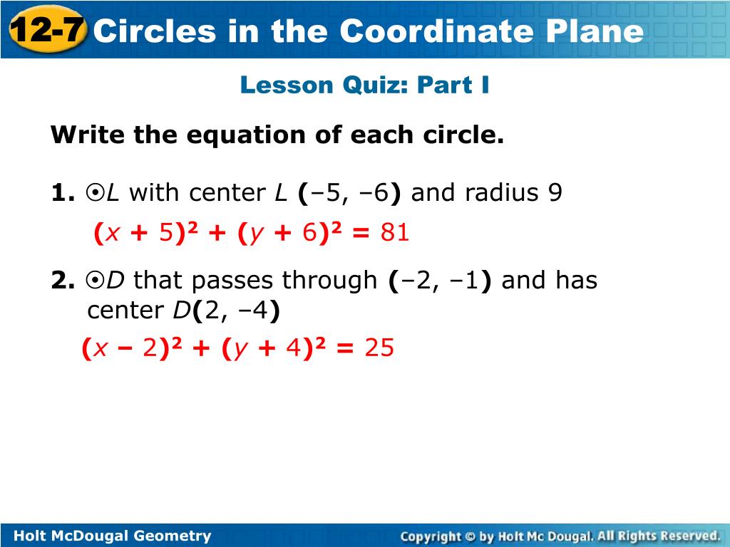 71 Lesson Quiz Answers Geometry / 7th Grade Geometry 7 G