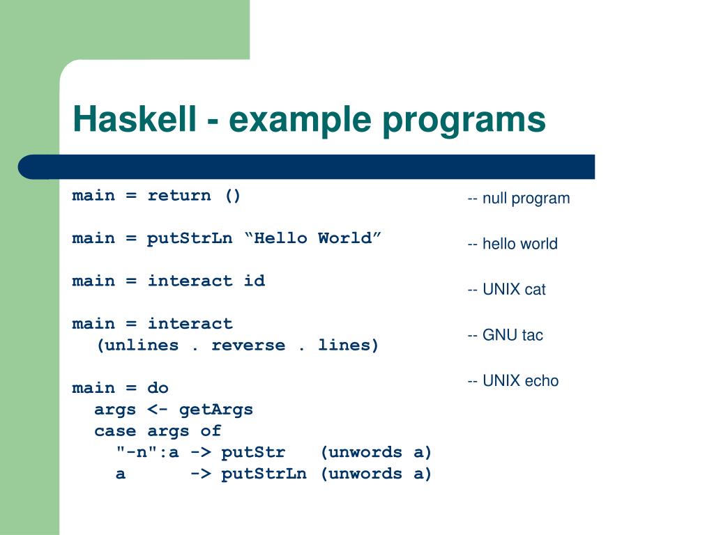 PPT Haskell PowerPoint Presentation, free download ID3920899
