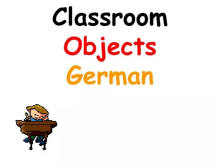 PPT Classroom Objects German PowerPoint Presentation, free download