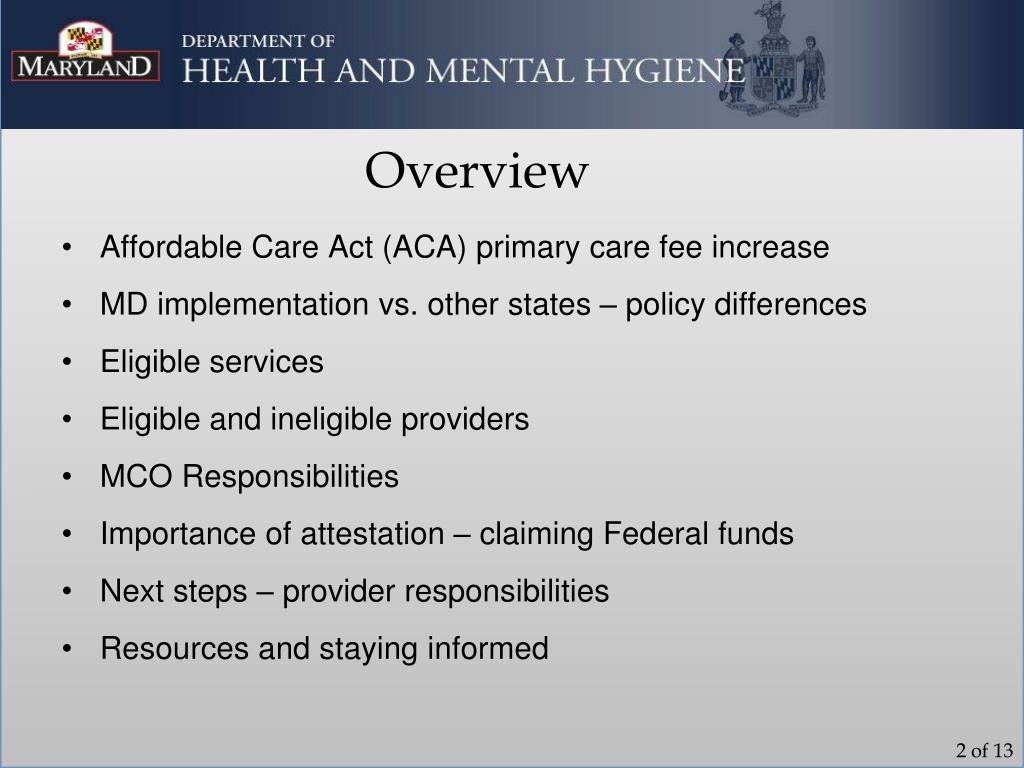 PPT Medicaid PCP Rate Increase and VFC Changes Information for