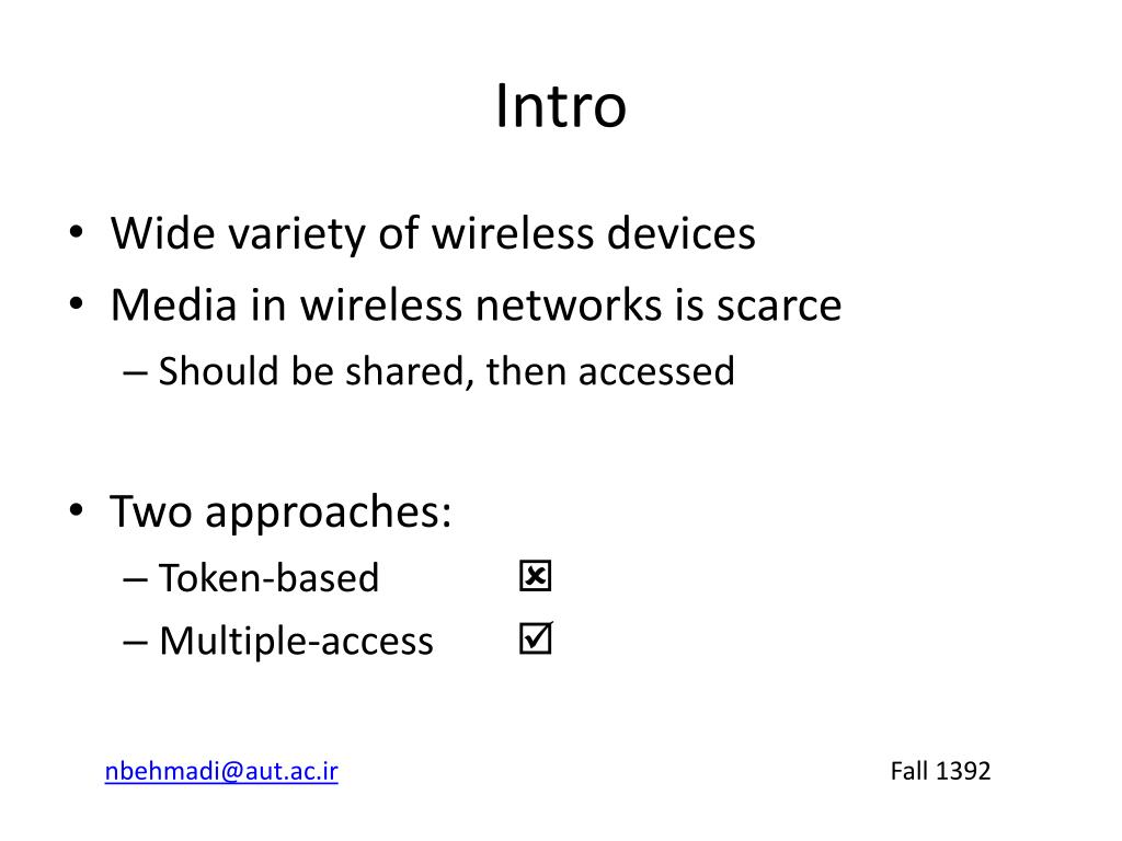 PPT MACAW A Media Access Protocol for Wireless LAN’s PowerPoint