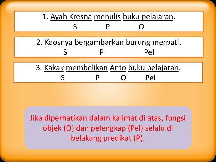 Contoh Kalimat Subjek Predikat Objek Mosaicone