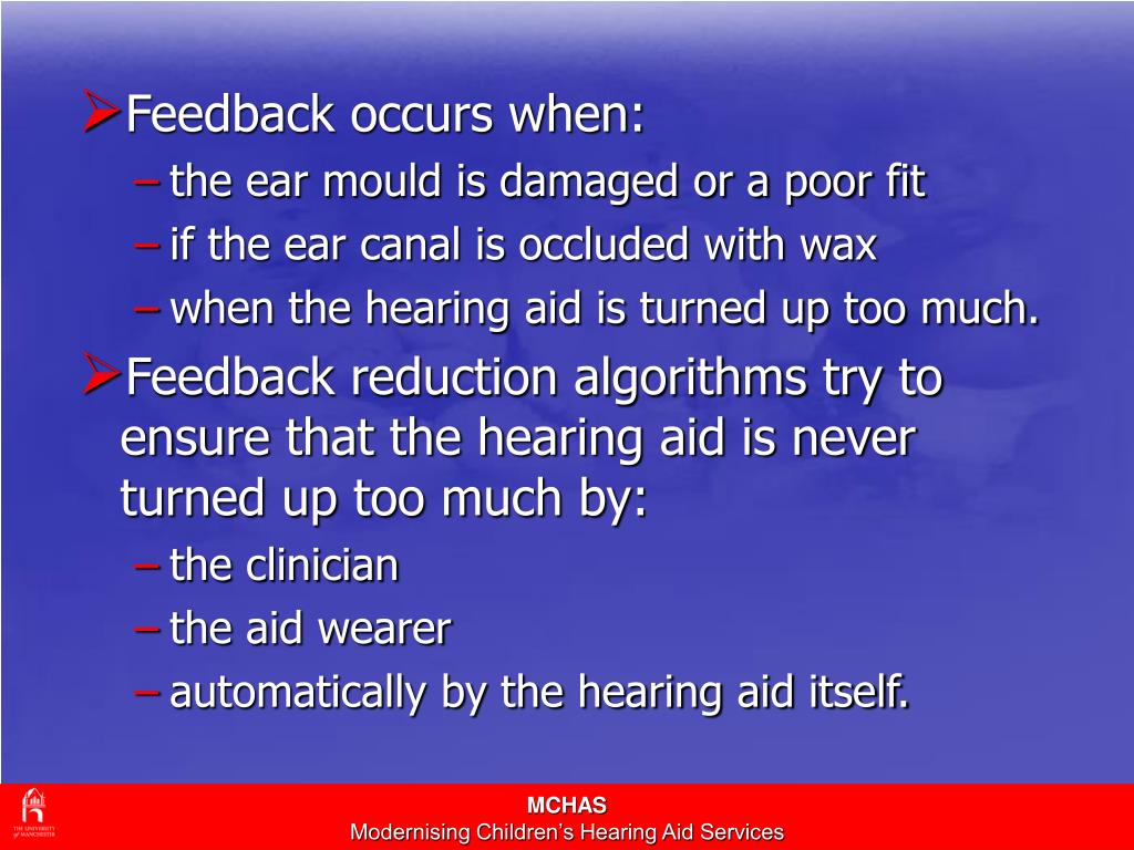 PPT Acoustic Feedback Reduction PowerPoint Presentation, free
