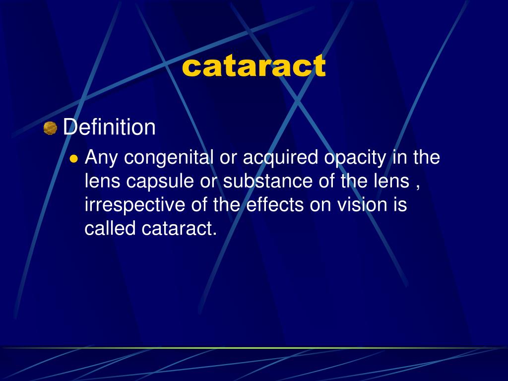 Cataract Definition