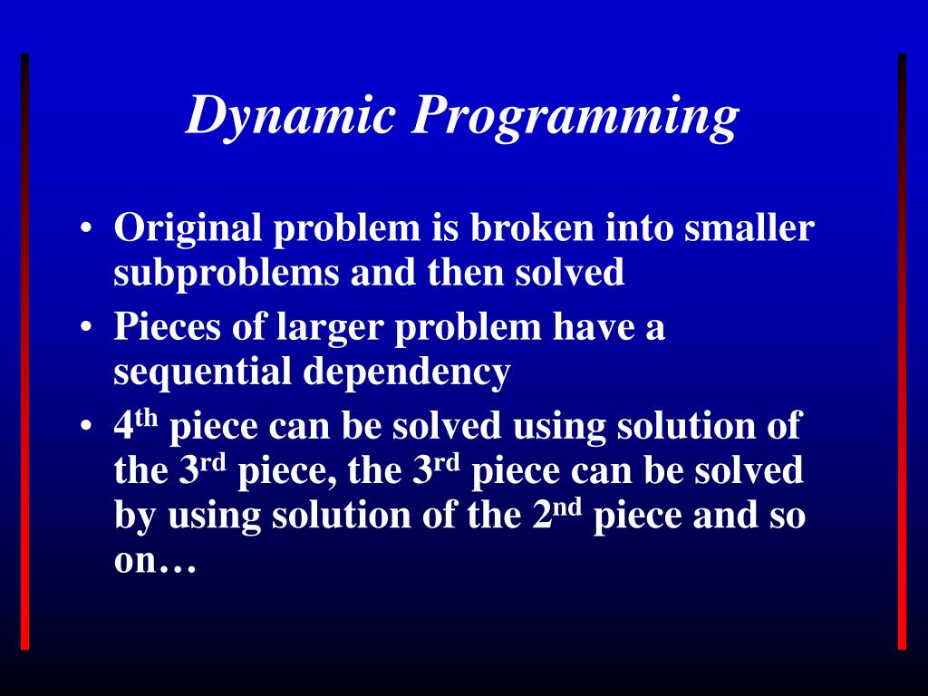 PPT Dynamic Programming PowerPoint Presentation, free download ID