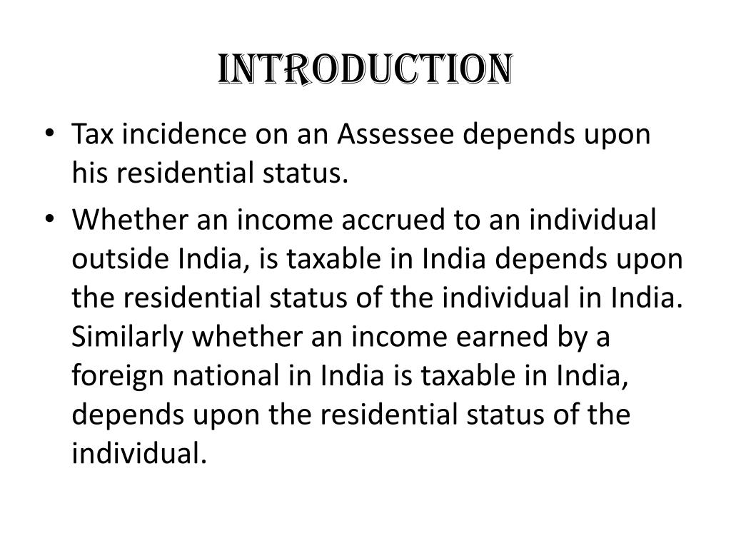 PPT Residential Status PowerPoint Presentation, free download ID